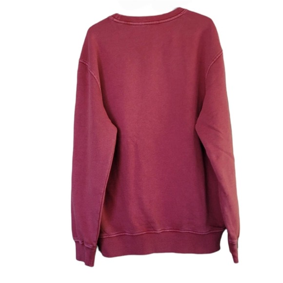 SER.O.YA Issac Collegiate-Inspired Sweatshirt Vintage Red Size L - Picture 7 of 11